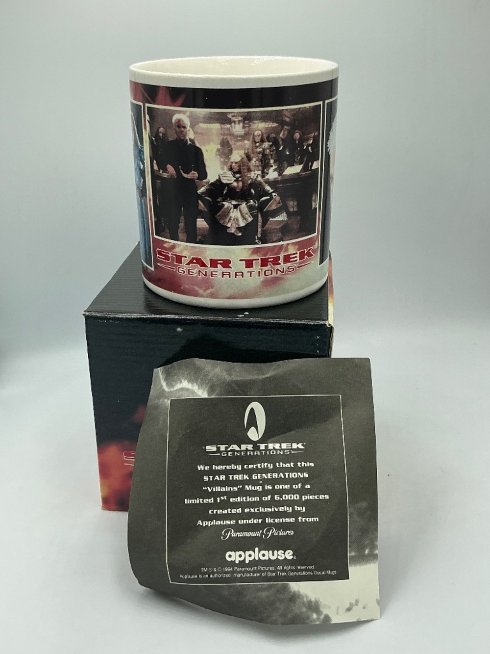 Star Trek Generations Villains Mug Applause 1994 Limited Edition NIB COA